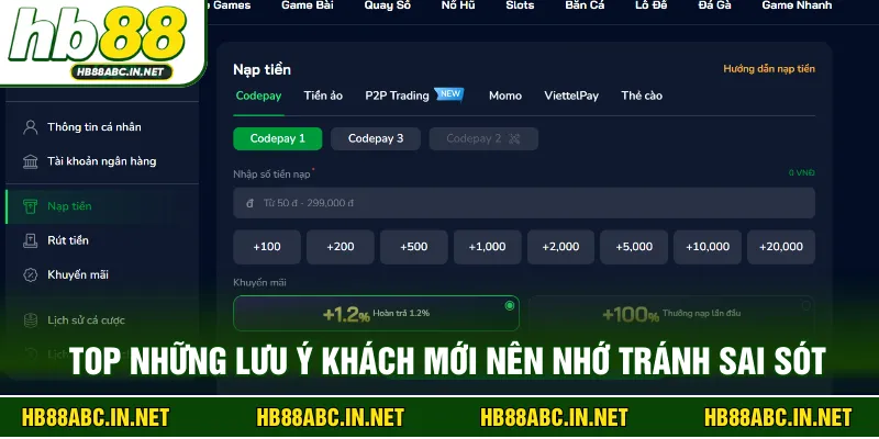 Top những lưu ý khách mới nên nhớ tránh sai sót 
